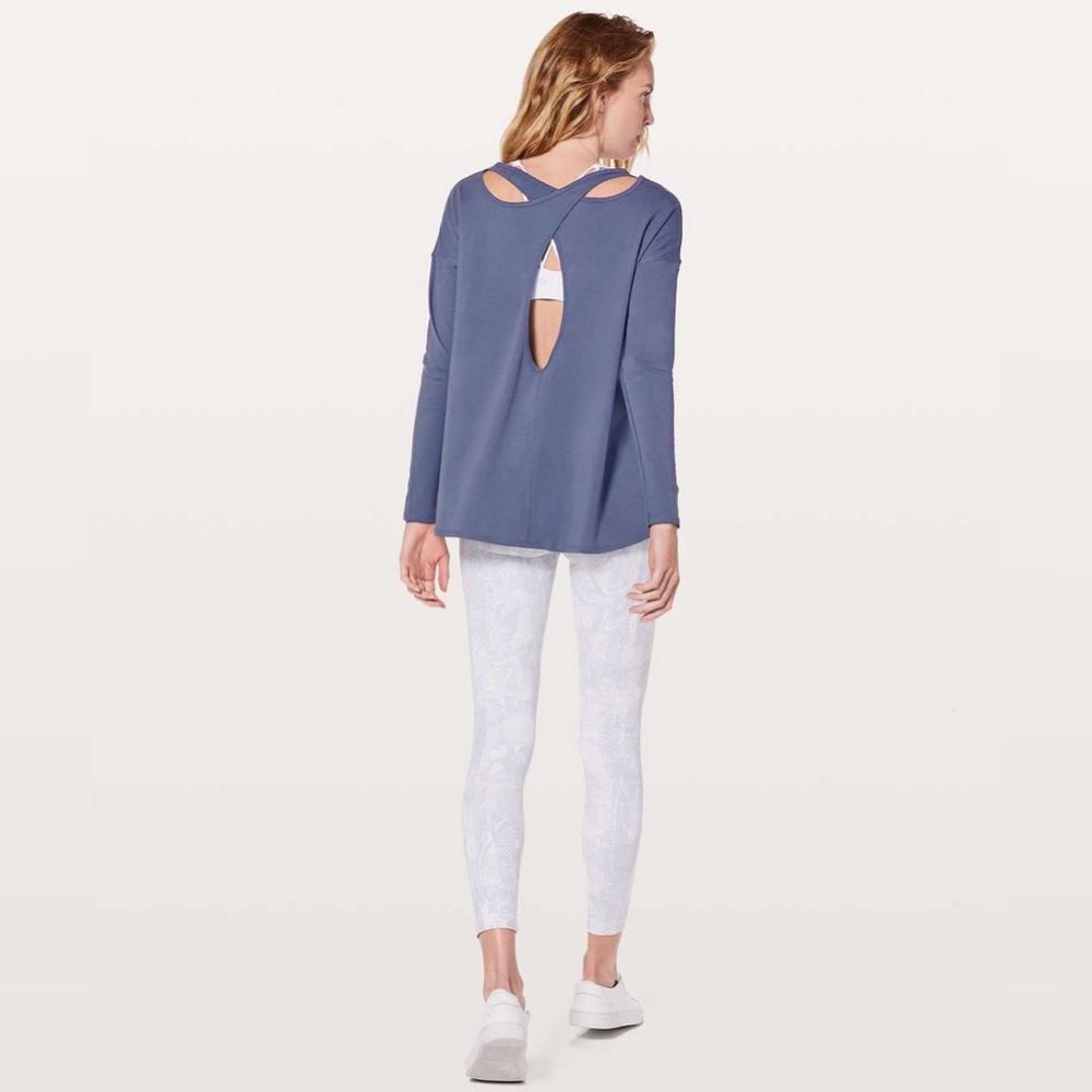 Back into it Lululemon Pale Blue Shirt